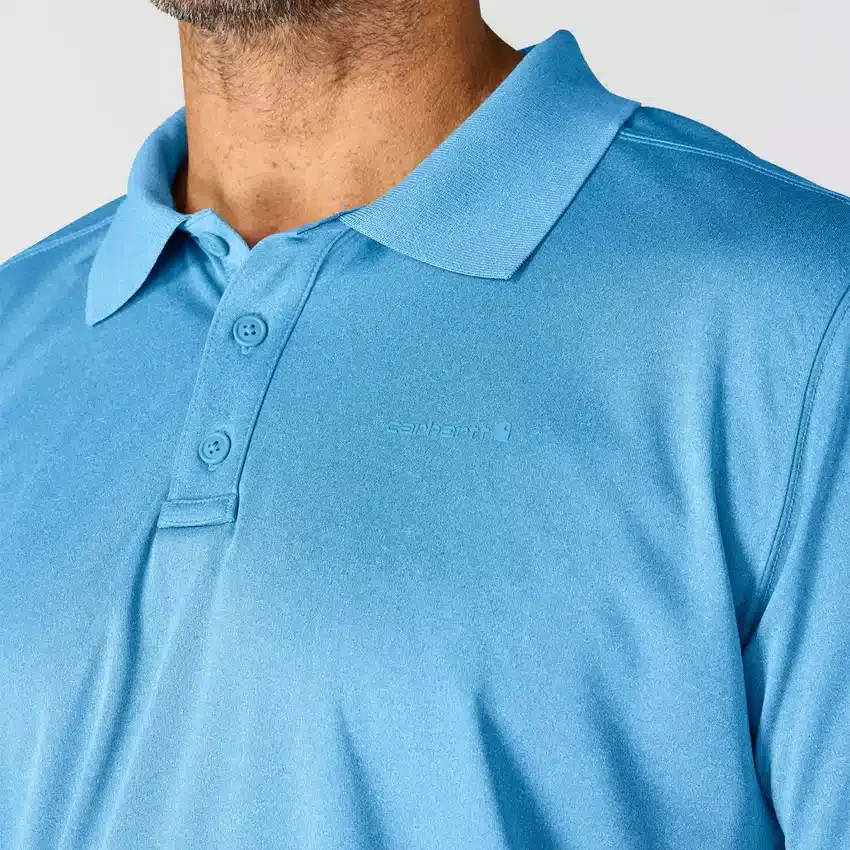 Force Sun Defender™ Herren-Polohemd mit Logo in lockerer Passform – Sonnenschutz-Hemden
