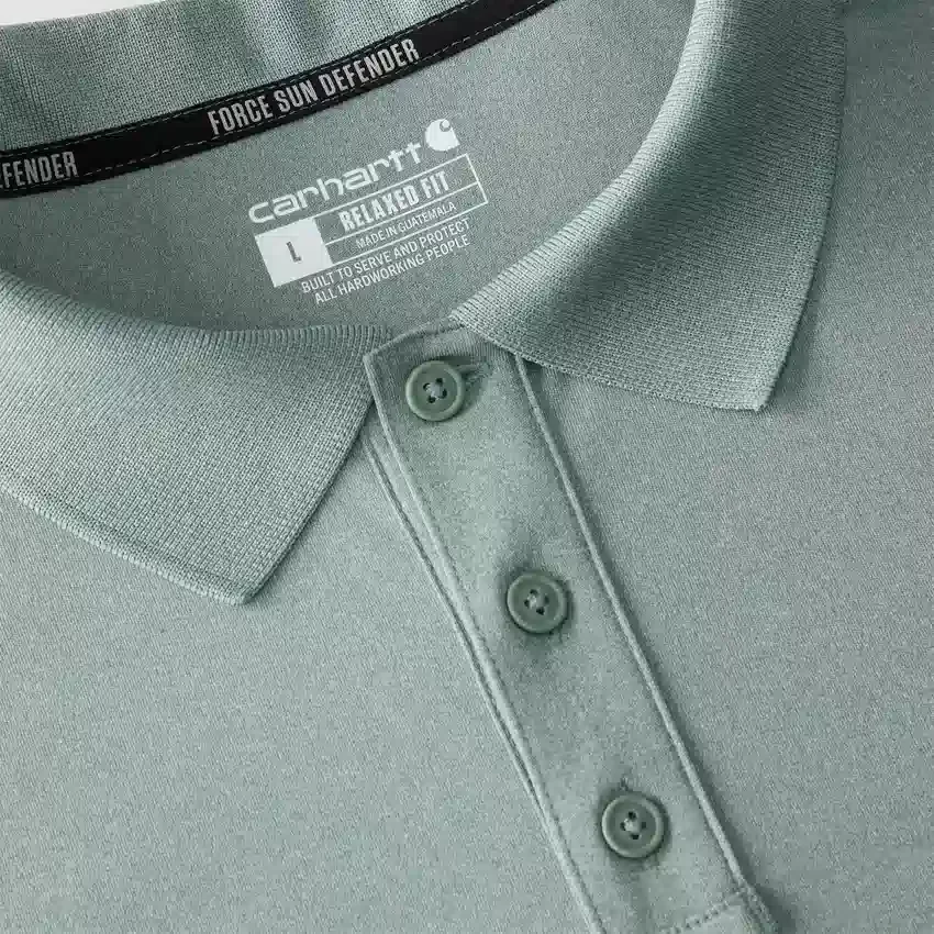 Force Sun Defender™ Herren-Polohemd mit Logo in lockerer Passform – Sonnenschutz-Hemden