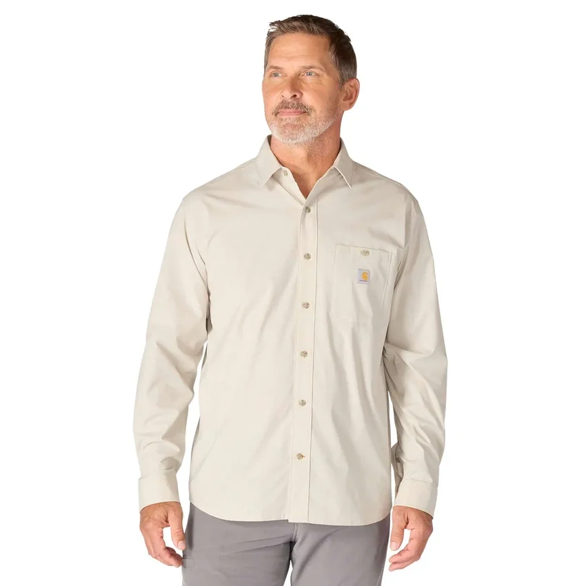 Force Sun Defender™ Langarmhemd für Herren, gewebt, lockere Passform – Sonnenschutz-Hemden
