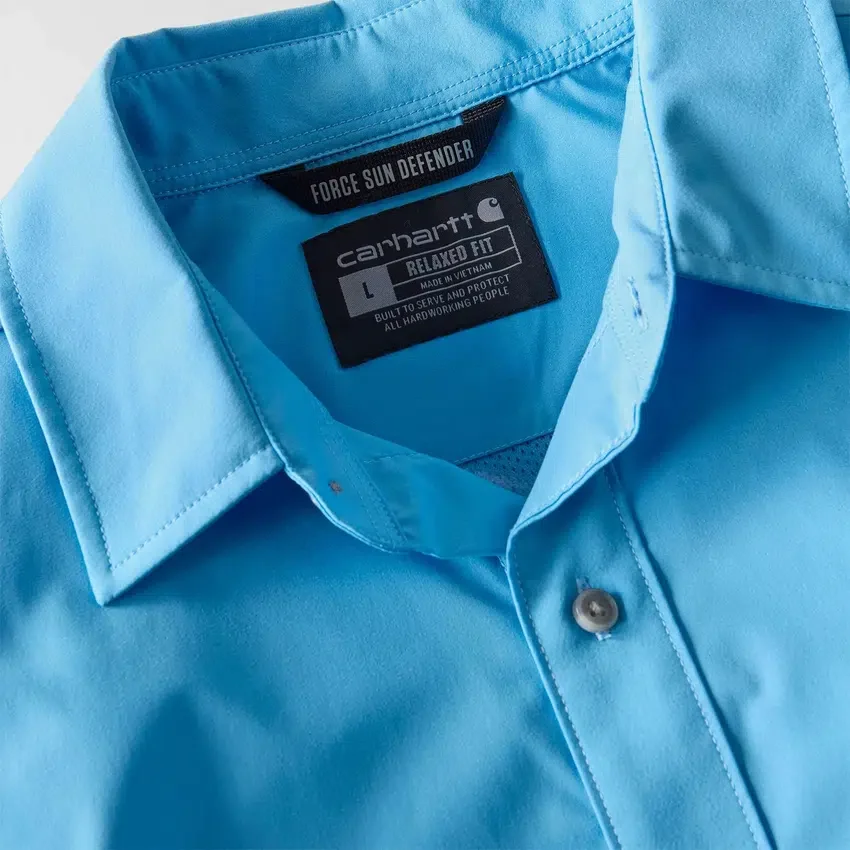 Force Sun Defender™ Langarmhemd für Herren, gewebt, lockere Passform – Sonnenschutz-Hemden