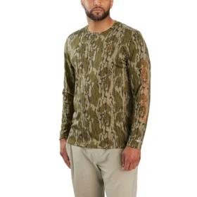 Force Sun Defender UPF 50+ Camo Langarm-T-Shirt für Herren – Sonnenschutz-Hemden