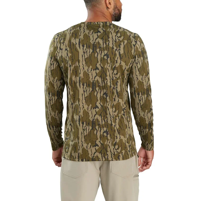 Force Sun Defender UPF 50+ Camo Langarm-T-Shirt für Herren – Sonnenschutz-Hemden