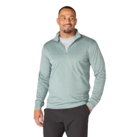 Force Sun Defender UPF 50+ feuchtigkeitsableitendes Halbzip-Pullover für Herren – Sonnenschutz-Hemden