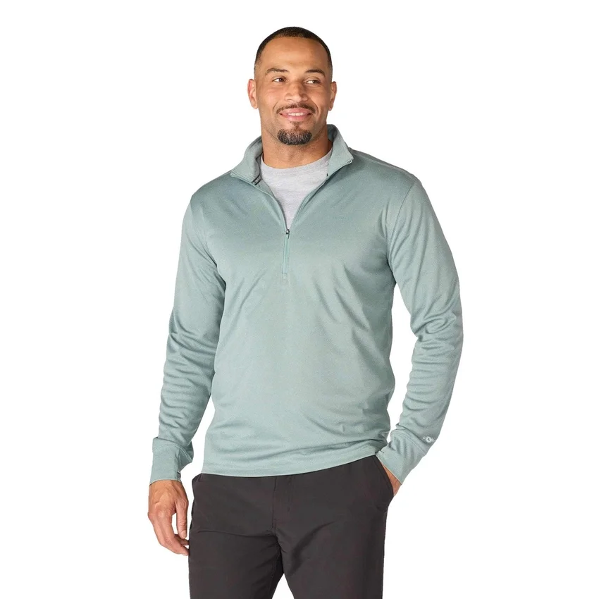 Force Sun Defender UPF 50+ feuchtigkeitsableitendes Halbzip-Pullover für Herren – Sonnenschutz-Hemden