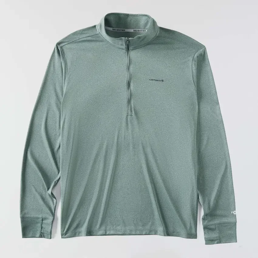 Force Sun Defender UPF 50+ feuchtigkeitsableitendes Halbzip-Pullover für Herren – Sonnenschutz-Hemden