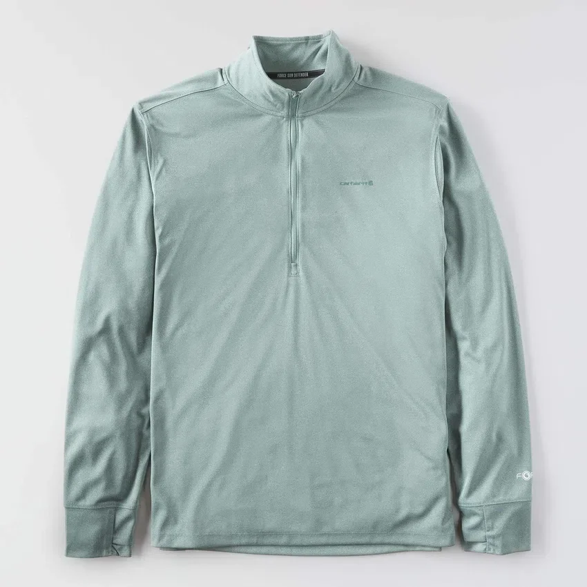 Force Sun Defender UPF 50+ feuchtigkeitsableitendes Halbzip-Pullover für Herren – Sonnenschutz-Hemden