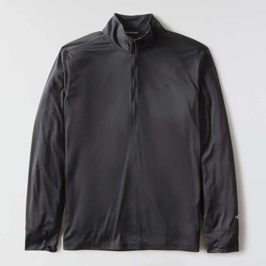 Force Sun Defender UPF 50+ feuchtigkeitsableitendes Halbzip-Pullover für Herren – Sonnenschutz-Hemden