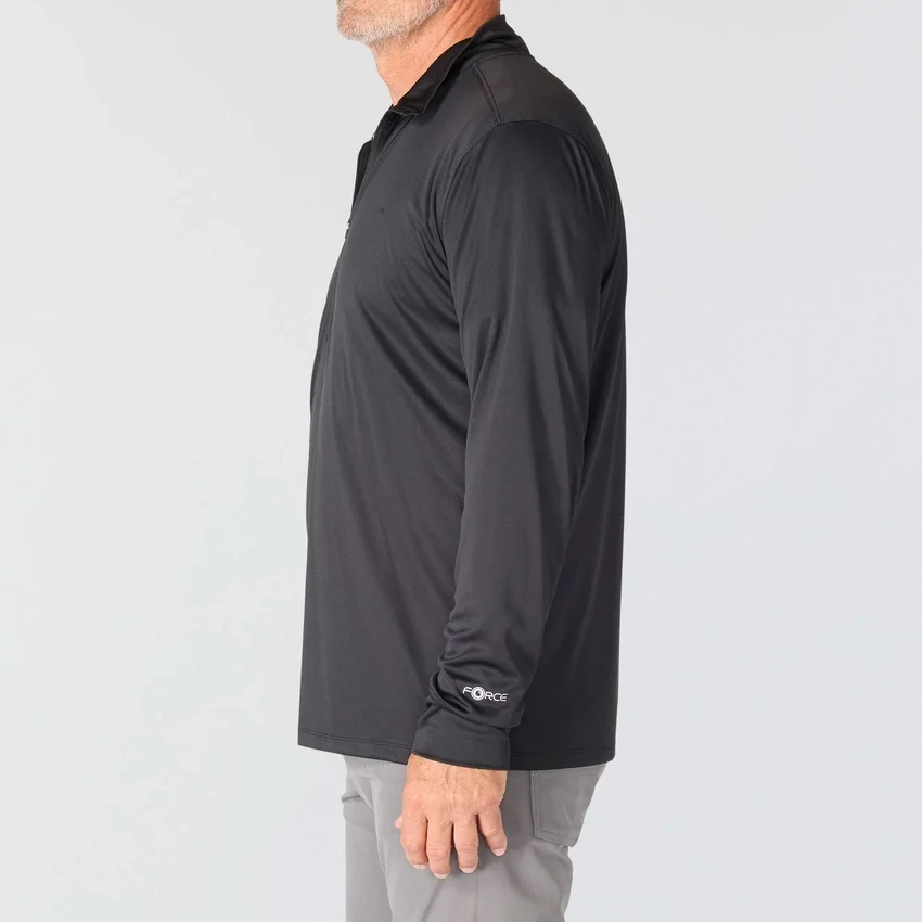 Force Sun Defender UPF 50+ feuchtigkeitsableitendes Halbzip-Pullover für Herren – Sonnenschutz-Hemden