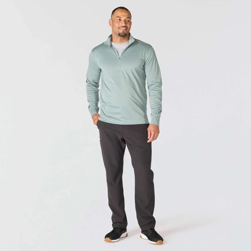 Force Sun Defender UPF 50+ feuchtigkeitsableitendes Halbzip-Pullover für Herren – Sonnenschutz-Hemden