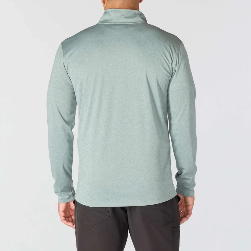 Force Sun Defender UPF 50+ feuchtigkeitsableitendes Halbzip-Pullover für Herren – Sonnenschutz-Hemden