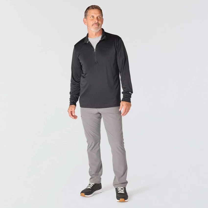 Force Sun Defender UPF 50+ feuchtigkeitsableitendes Halbzip-Pullover für Herren – Sonnenschutz-Hemden