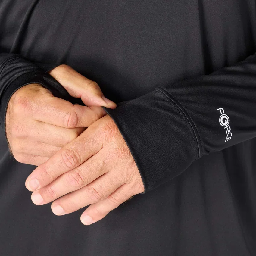 Force Sun Defender UPF 50+ feuchtigkeitsableitendes Halbzip-Pullover für Herren – Sonnenschutz-Hemden