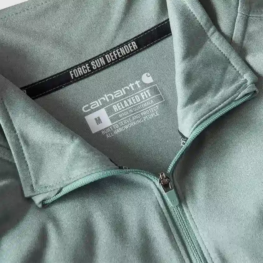 Force Sun Defender UPF 50+ feuchtigkeitsableitendes Halbzip-Pullover für Herren – Sonnenschutz-Hemden