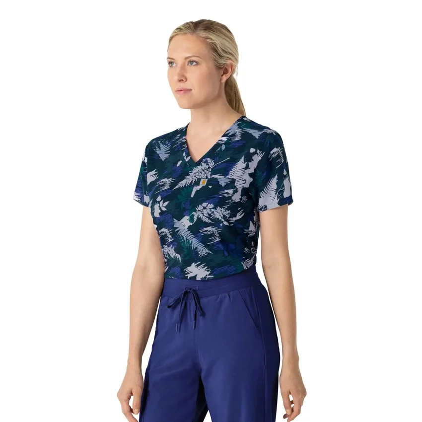 Force Tuck-In Scrub Print-Oberteil für Damen