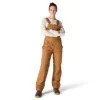 Gefütterte Latzhose für Damen aus gewaschenem Entenstoff
