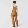 Gefütterte Latzhose für Damen aus gewaschenem Entenstoff