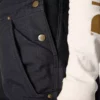 Gefütterte Latzhose für Damen aus gewaschenem Entenstoff