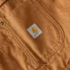 Gefütterte Latzhose für Damen aus gewaschenem Entenstoff