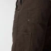 Gefütterte Latzhose für Herren aus gewaschenem Duck-Stoff