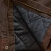 Gefütterte Latzhose für Herren aus gewaschenem Duck-Stoff