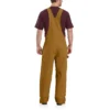 Gefütterte Latzhose für Herren aus gewaschenem Duck-Stoff