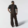 Gefütterte Latzhose für Herren aus gewaschenem Duck-Stoff