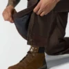 Gefütterte Latzhose für Herren aus gewaschenem Duck-Stoff
