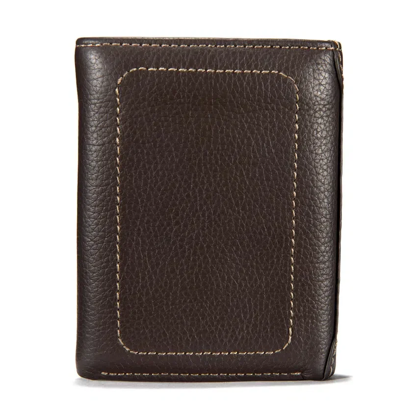 Gestrichene Pebble-Dreifachbrieftasche