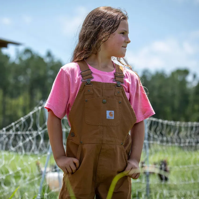 Grössen der Duck-Washed-Latzhose für Kinder (Kinder)