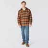 Hamilton Herren-Hemdjacke mit Kapuze in lockerer Passform und Karomuster – Herren-Hemdjacken