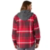 Hamilton Herren-Hemdjacke mit Kapuze in lockerer Passform und Karomuster – Herren-Hemdjacken