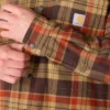 Hamilton Herren-Hemdjacke mit Kapuze in lockerer Passform und Karomuster – Herren-Hemdjacken