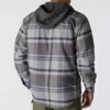 Hamilton Herren-Hemdjacke mit Kapuze in lockerer Passform und Karomuster – Herren-Hemdjacken