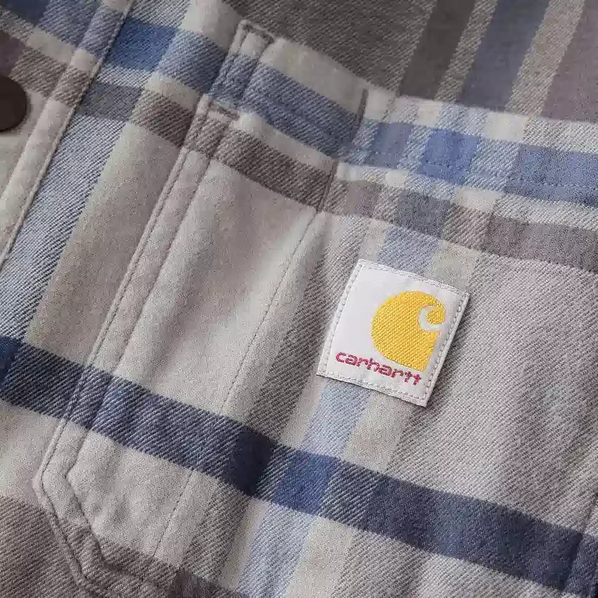 Hamilton Herren-Hemdjacke mit Kapuze in lockerer Passform und Karomuster – Herren-Hemdjacken