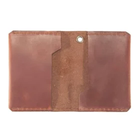 Handgefertigte Leder-Brieftasche im Bifold-Stil