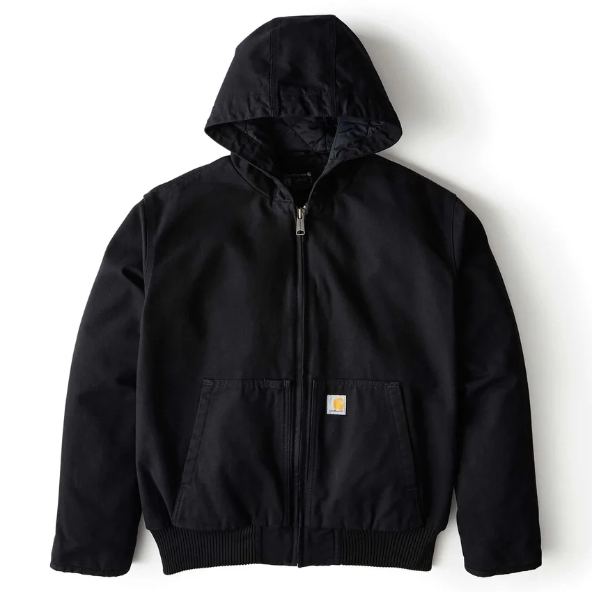 Herren-Aktivjacke aus gewaschenem, gefüttertem Entenstoff
