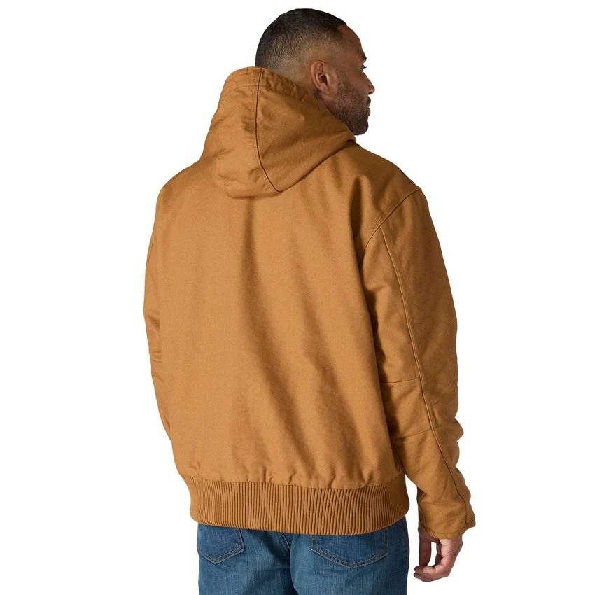 Herren-Aktivjacke aus gewaschenem, gefüttertem Entenstoff
