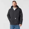 Herren-Aktivjacke aus gewaschenem, gefüttertem Entenstoff