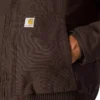 Herren-Aktivjacke aus gewaschenem, gefüttertem Entenstoff