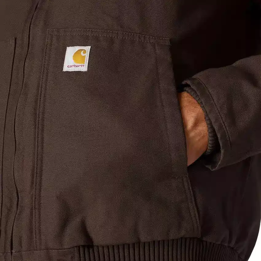 Herren-Aktivjacke aus gewaschenem, gefüttertem Entenstoff