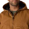 Herren-Aktivjacke aus gewaschenem, gefüttertem Entenstoff