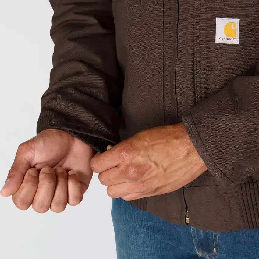 Herren-Aktivjacke aus gewaschenem, gefüttertem Entenstoff