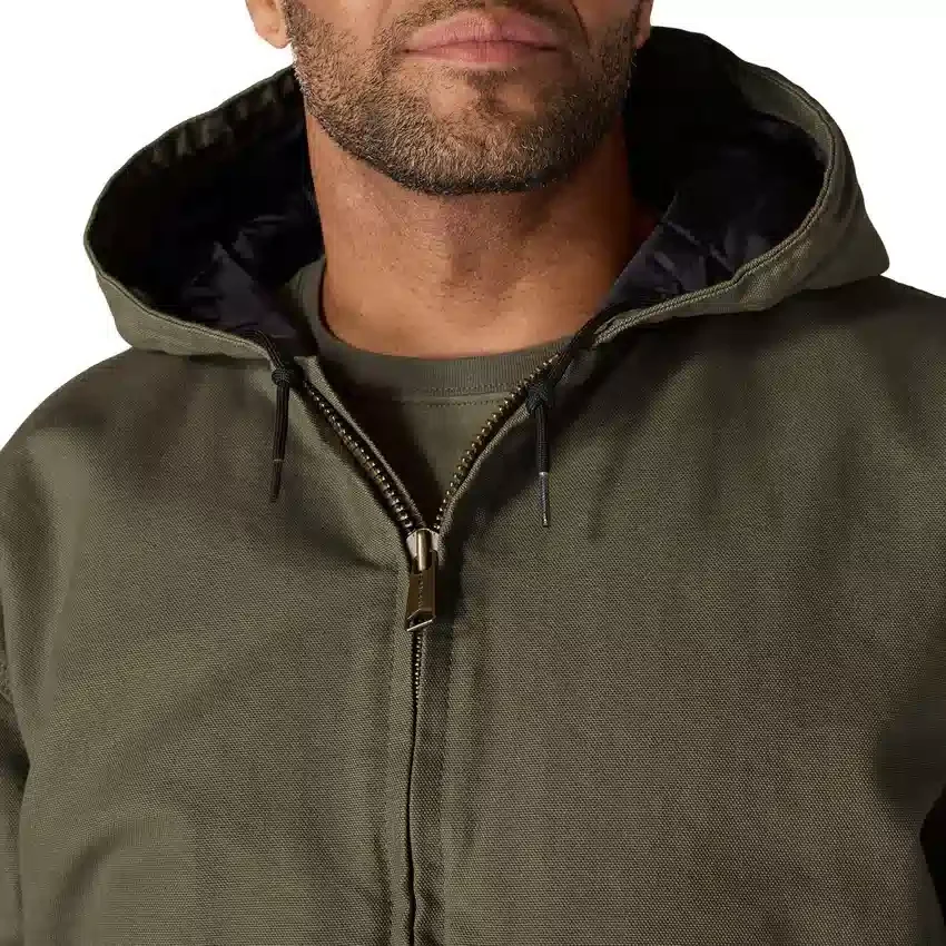 Herren-Aktivjacke aus gewaschenem, gefüttertem Entenstoff