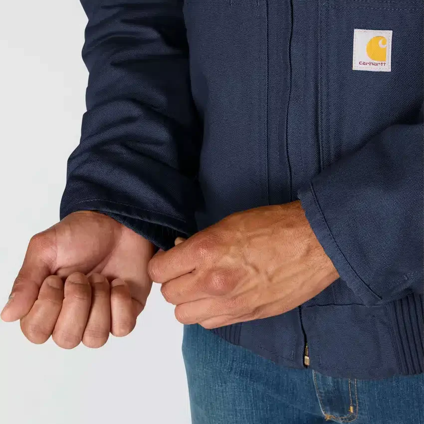 Herren-Aktivjacke aus gewaschenem, gefüttertem Entenstoff