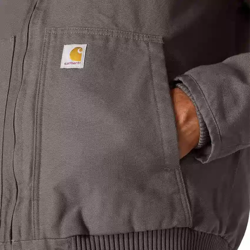 Herren-Aktivjacke aus gewaschenem, gefüttertem Entenstoff