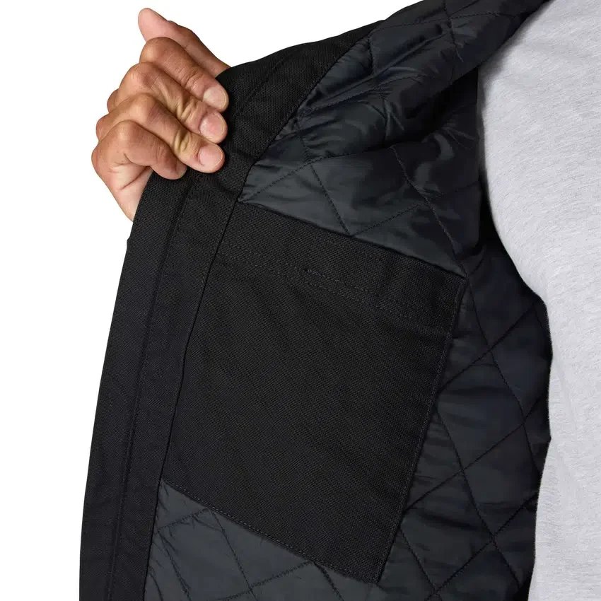 Herren-Aktivjacke aus gewaschenem, gefüttertem Entenstoff