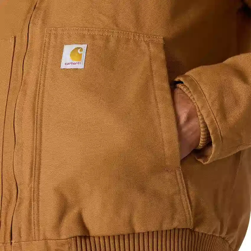 Herren-Aktivjacke aus gewaschenem, gefüttertem Entenstoff