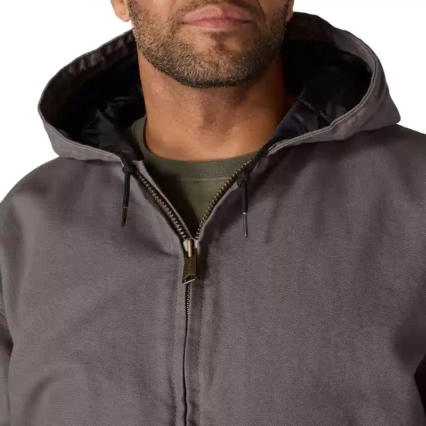 Herren-Aktivjacke aus gewaschenem, gefüttertem Entenstoff