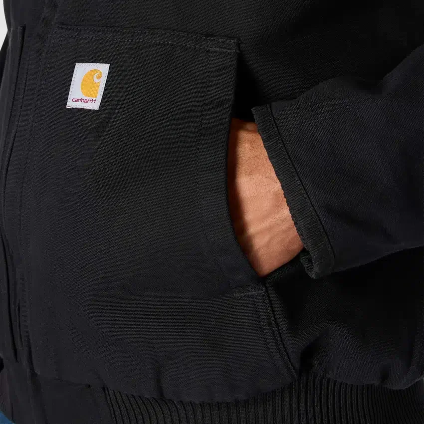 Herren-Aktivjacke aus gewaschenem, gefüttertem Entenstoff