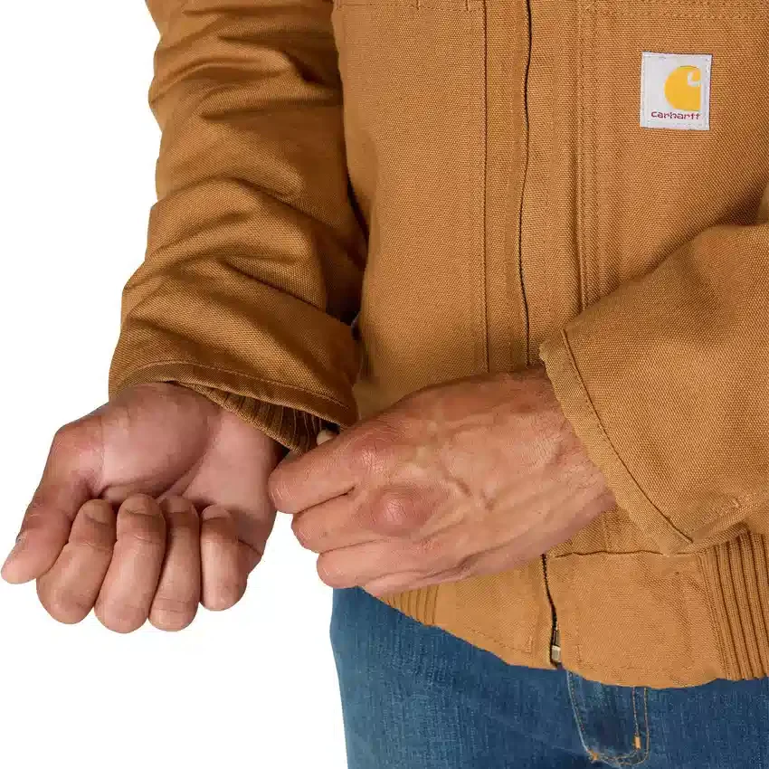Herren-Aktivjacke aus gewaschenem, gefüttertem Entenstoff
